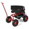 Multi-Purpose Heavy Duty Frame Rolling Garden Scooter with Comfortable Seat and Back Storage Basket